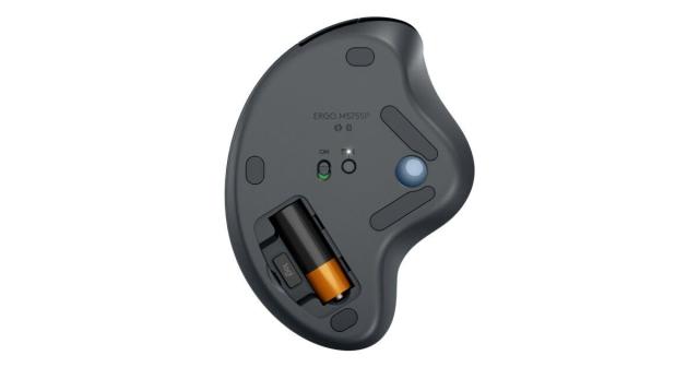 Мишка Logitech ERGO M575S, оптична (2000 dpi), Bluetooth/Wireless, USB, черна, Trackball