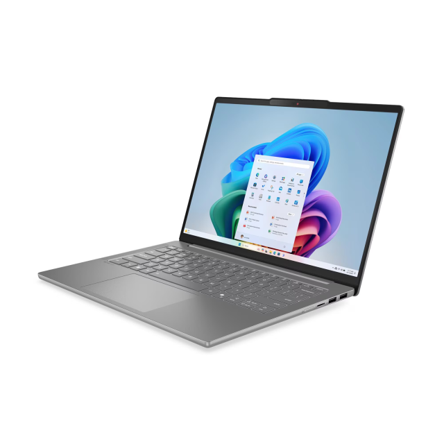 Лаптоп Lenovo IdeaPad Slim 5 14AHP10, AMD Ryzen 7 8845HS 8C (3.8 / 5.1 GHz, 16MB Cache), 14.0" (35.56 cm) WUXGA IPS Anti-glare, 32GB DDR5, 1TB M.2 NVMe SSD, Free DOS