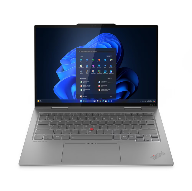 Лаптоп Lenovo ThinkPad X1 2-in-1 G10 Aura Edition, Intel Core Ultra 7 258V 8C (2.2 / 4.8 GHz, 12MB Cache), 14.0" (35.56 cm) 2.8K OLED, Touchscreen, Intel Graphics 4 Core, 32GB LPDDR5X, 1 TB M.2 NVMe SSD, Windows 11 Pro