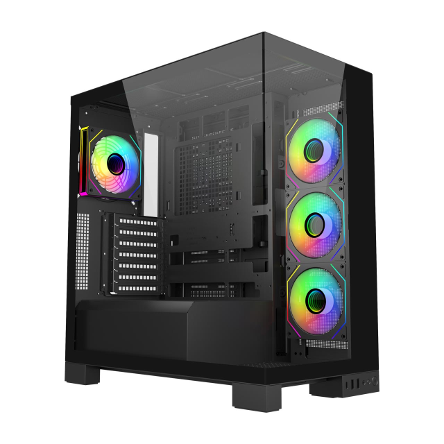 Кутия FSP M540-BA, Mid Tower, 2 x USB 3.0, 1 x USB Type-C, ATX / Micro ATX / Mini ITX