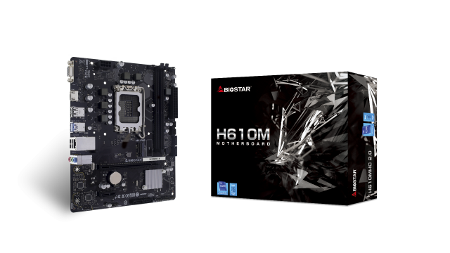 Дънна платка BIOSTAR H610MHC 2.0, LGA1700, 2x DDR4, 1x M.2, 4x SATA 6Gb/s, VGA, HDMI, Micro ATX