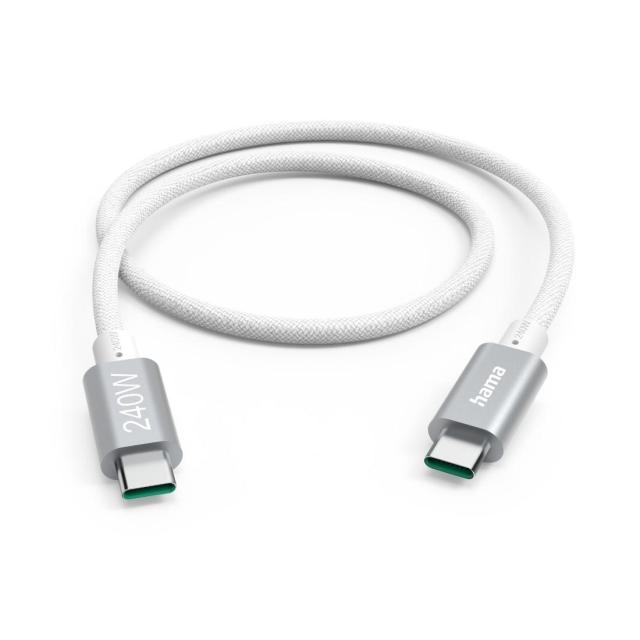 Кабел HAMA за зареждане, USB Type-C към USB Type-C, 240 W, USB 3.2 Gen1, 5Gbit/s