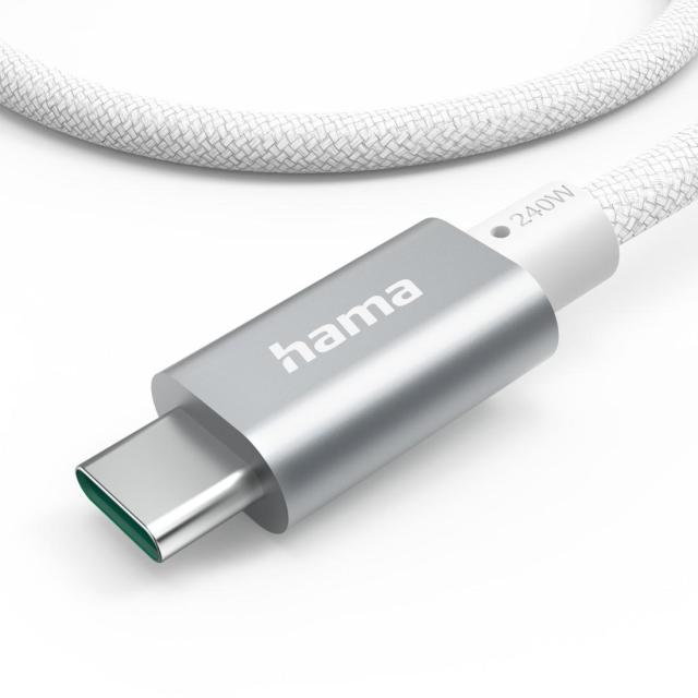 Кабел HAMA за зареждане, USB Type-C към USB Type-C, 240 W, USB 3.2 Gen1, 5Gbit/s