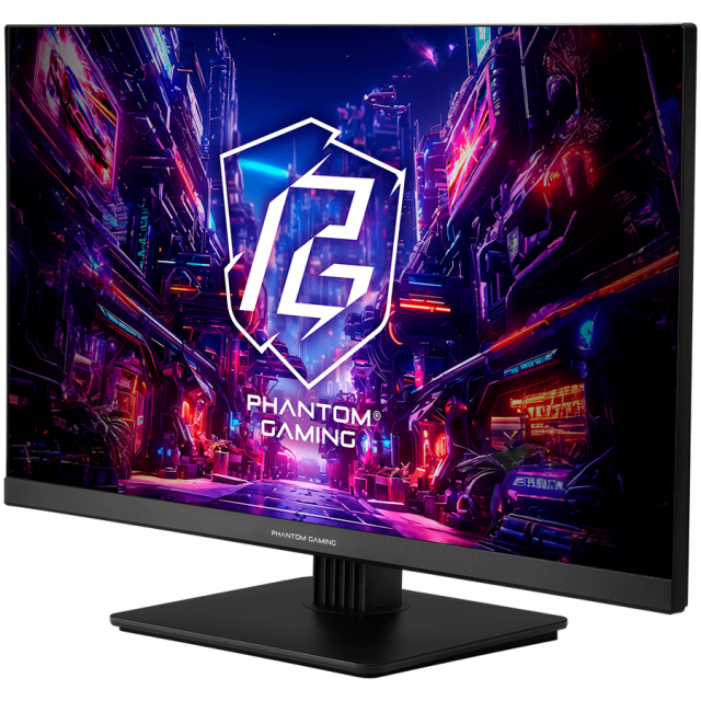 Монитор ASRock Phantom Gaming PG27FFT1B, 27" (68.58cm) FHD IPS Display, 180Hz, 1ms, 450 cd/m2, HDMI, DP