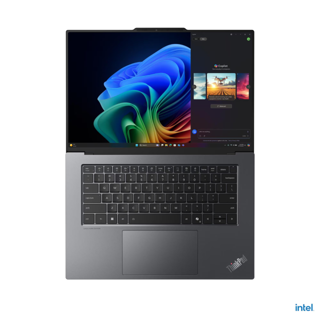 Лаптоп Lenovo ThinkPad X9-15 G1 Aura Edition, Intel Core Ultra 7 258V 8C (2.2 / 4.8 GHz, 12MB Cache), 15.3" (38.86 cm) 2.8K OLED, Touchscreen, Intel Arc 140V, 32GB LPDDR5X, 1TB M.2 NVMe SSD, Windows 11 Pro