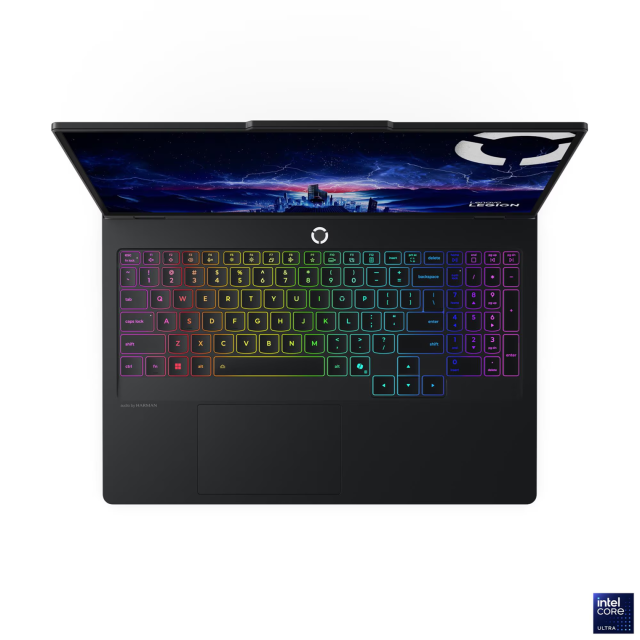 Лаптоп Lenovo Legion Pro 7 16IAX10H, Intel Core Ultra 9 275HX 24C (2.70 / 5.40 GHz, 36MB cache), 16.0" (40.64 cm) WQXGA OLED, NVIDIA GF RTX 5070TI 12GB GDDR7 DLSS 4, 32GB DDR5, 2TB M.2 NVMe SSD, Free DOS
