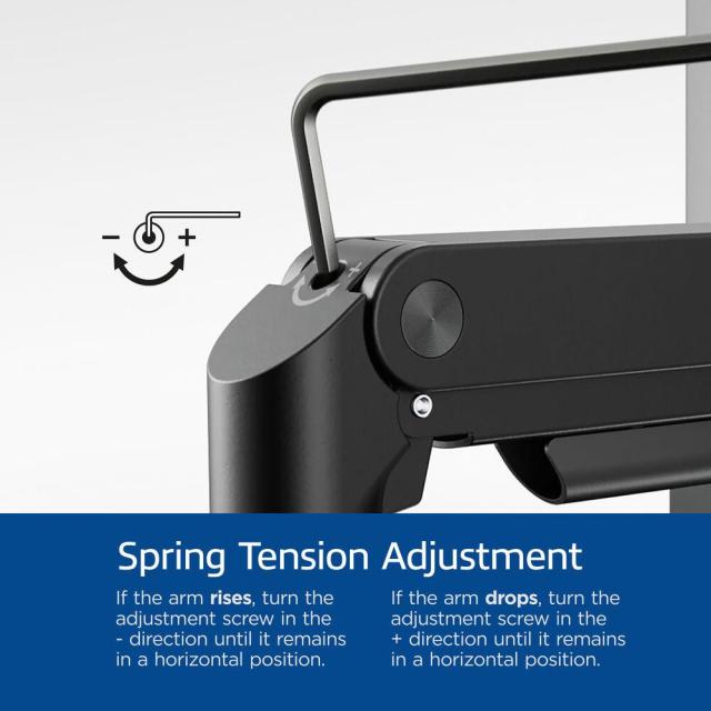 Стойка EWENT ACT AC8340 за монитор макс. 49" с едно рамо, пружинен механизъм, до 20кг