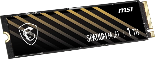 MSI SPATIUM M461 SSD 1TB, NVMe M.2 2280 PCIe 4.0