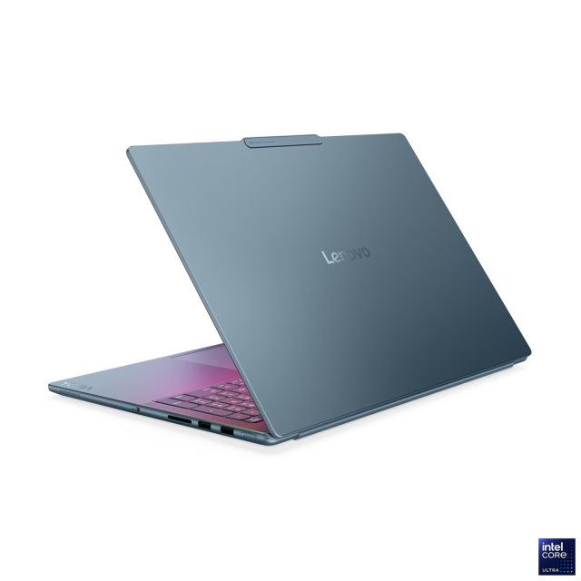 Лаптоп Lenovo Yoga Pro 9 16IAH10, Intel Core Ultra 7 255H 16C (1.5 / 5.1 GHz, 24 MB cache), 16.0" (40.64 cm) 2.8K WQXGA+ OLED Glossy, NVIDIA GF RTX 5050 8GB GDDR7 DLSS 4, 32GB LPDDR5X, 1 TB M.2 NVMe SSD, Windows 11 Home