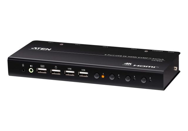 KVM Суич ATEN CS784H, USB, HDMI, 3.5mm jack