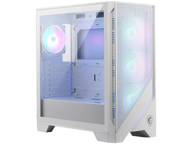 Кутия MSI MAG FORGE 320R AIRFLOW WHITE, Mid-Tower, 2x USB 3.2 Gen 1 Type-A 1x Audio/1x Mic, ATX / Micro-ATX / Mini-ITX
