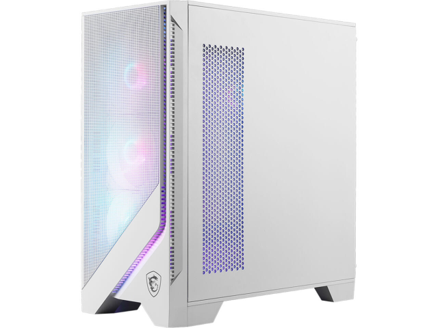 Кутия MSI MAG FORGE 320R AIRFLOW WHITE, Mid-Tower, 2x USB 3.2 Gen 1 Type-A 1x Audio/1x Mic, ATX / Micro-ATX / Mini-ITX