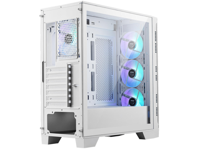 Кутия MSI MAG FORGE 320R AIRFLOW WHITE, Mid-Tower, 2x USB 3.2 Gen 1 Type-A 1x Audio/1x Mic, ATX / Micro-ATX / Mini-ITX