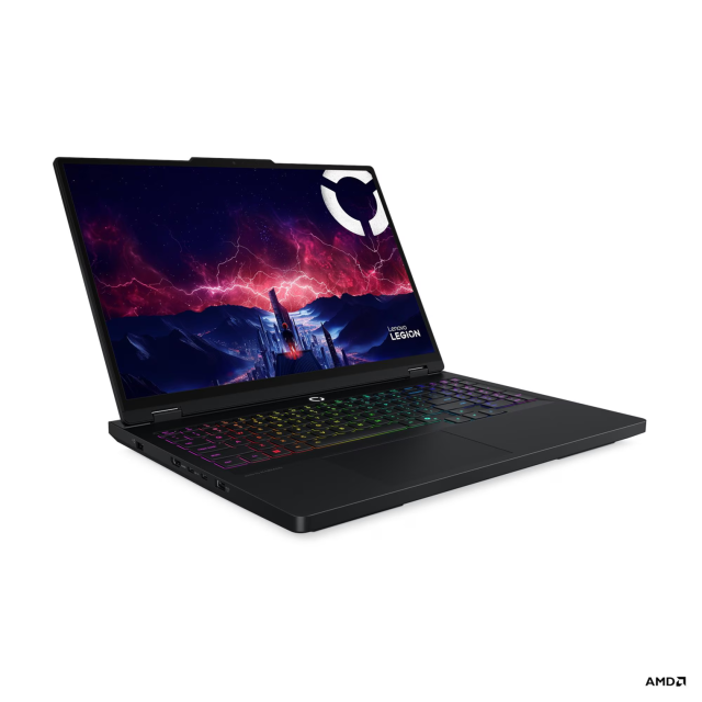 Лаптоп Lenovo Legion Pro 5 16AFR10, AMD Ryzen 9 9955HX 16C (2.5 / 5.4 GHz, 64MB Cache), 16.0" (40.64 cm) WQXGA OLED, 165Hz, NVIDIA GF RTX5070 8GB GDDR7 DLSS 4, 32GB DDR5, 1TB M.2 NVMe SSD, Free DOS