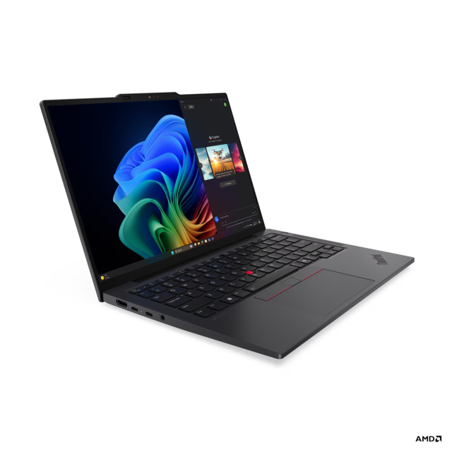 Лаптоп Lenovo ThinkPad X13 G6, AMD Ryzen AI 7 PRO 350 8C (3.5 / 5.0 GHz, 16MB Cache), 13.3" (33.78 cm) WUXGA IPS Anti-glare, 32GB LPDDR5X, 512GB M.2 NVMe SSD, Free DOS