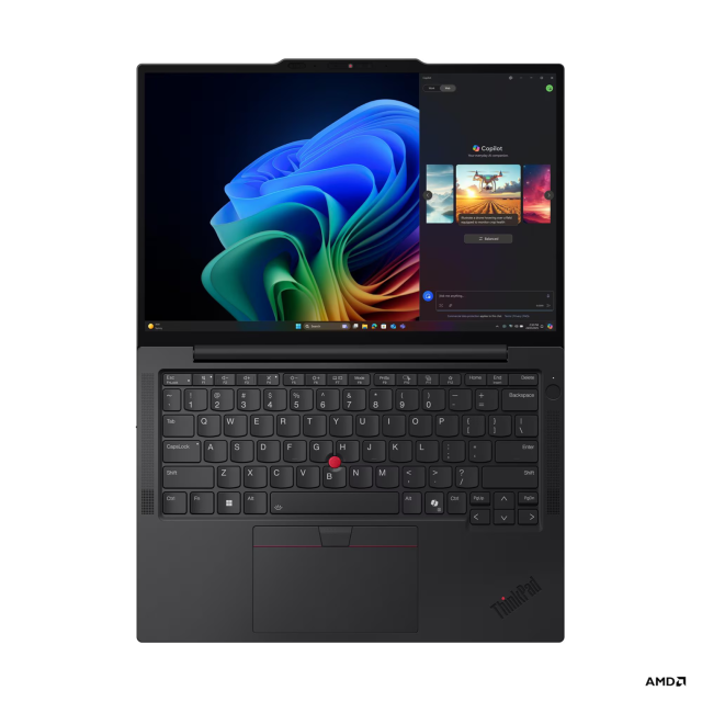 Лаптоп Lenovo ThinkPad X13 G6, AMD Ryzen AI 7 PRO 350 8C (3.5 / 5.0 GHz, 16MB Cache), 13.3" (33.78 cm) WUXGA IPS Anti-glare, 32GB LPDDR5X, 512GB M.2 NVMe SSD, Free DOS