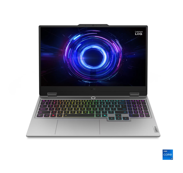 Лаптоп Lenovo LOQ 15IRX10, Intel Core i7-13650HX 14C (1.90 / 4.90 GHz, 24MB Cache), 15.6'' (39.62 cm) FHD IPS Anti-glare Display, NVIDIA GF RTX5070  8GB GDDR7 DLSS 4, 32GB DDR5, 1TB M.2 NVMe SSD, Free DOS