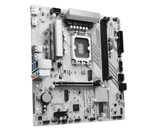 Дънна платка ASROCK B760M-X GEN5, LGA1700, 2x DDR5, 2x M.2 NVMe, 4 xSATA3, HDMI, DP, mATX
