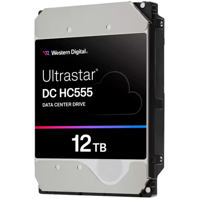 Твърд диск Western Digital Ultrastar DC HC555 12TB 6Gb/s SATA, 512MB, 7200RPM, 3.5" (8.89 cm)