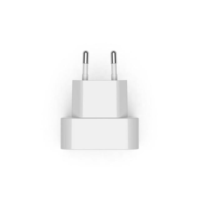 HAMA Бързо мини зарядно GaN, 2 x USB-C, PD, 40 W, сгъващ се адаптер, бял