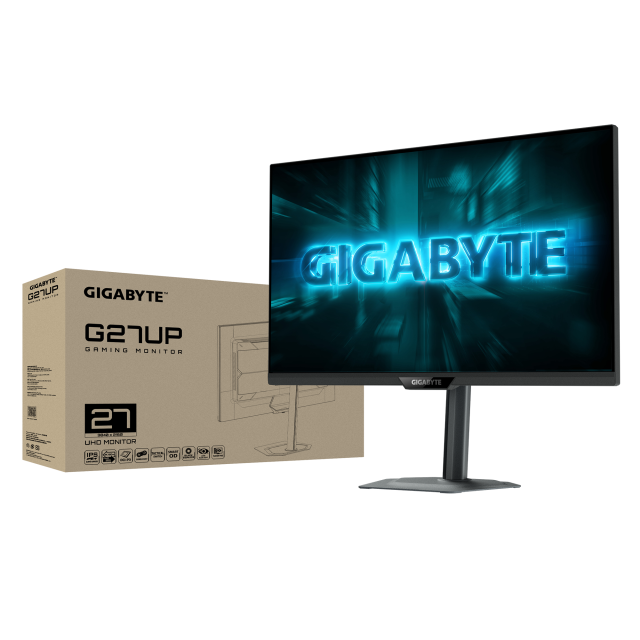 Монитор GIGABYTE G27UP, 27.0" (68.58 cm) UHD 4K IPS, 160Hz, 1ms, 400 cd/m2, HDMI, Displayport, USB, USB Type-C