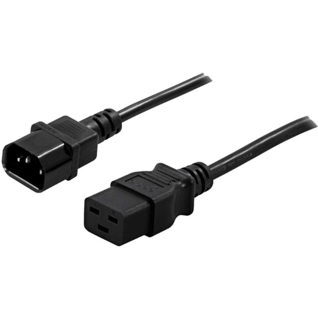 Кабел IEC Cable 10A C14 (м) /C19 (ж,), 1.8м