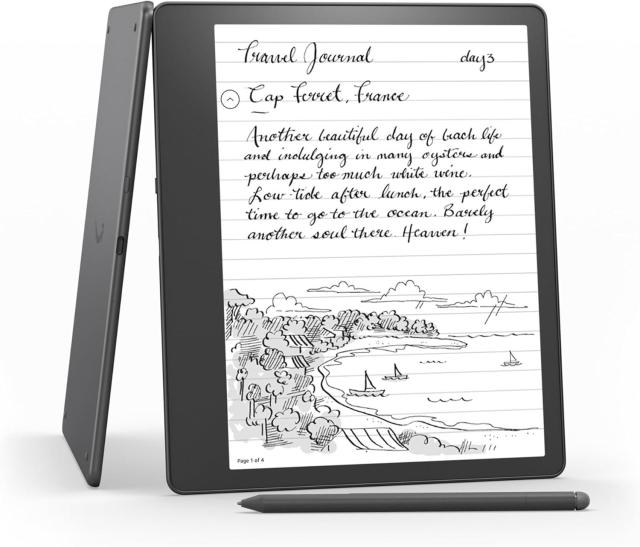 Електронна книга Amazon Kindle Scribe (2022), 10.2" (25.91 cm) E-Ink Carta, 300 ppi, 16GB Flash памет, Bluetooth, Wi-Fi, USB Type-C
