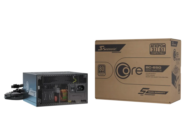 Захранване SEASONIC CORE BC-650, 80 PLUS BRONZ