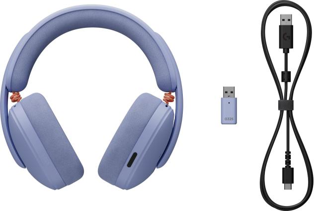 Cлушалки Logitech G325 Ligthspeed, Микрофон, Wireless/Bluetooth/USB Type-C, , Лилав