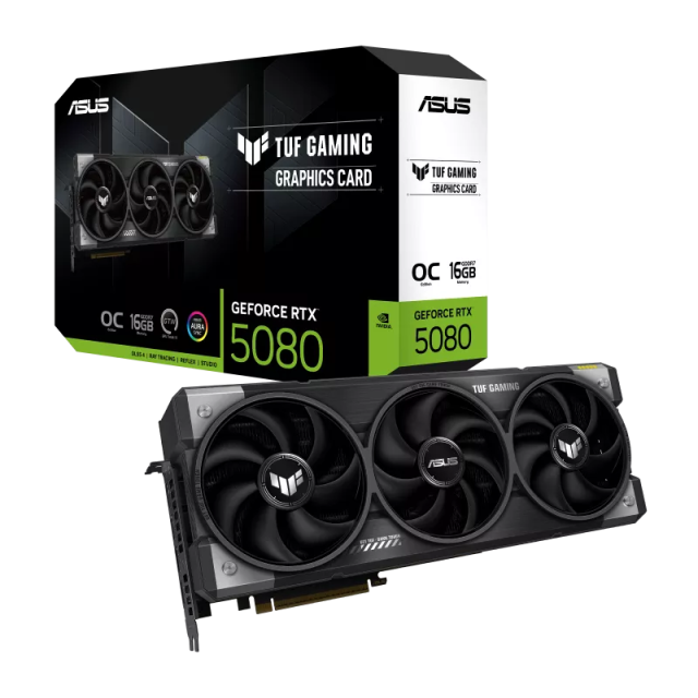Видео карта ASUS TUF Gaming GeForce RTX5080 16GB GDDR7 OC Edition, 256-bit, HDMI, DP
