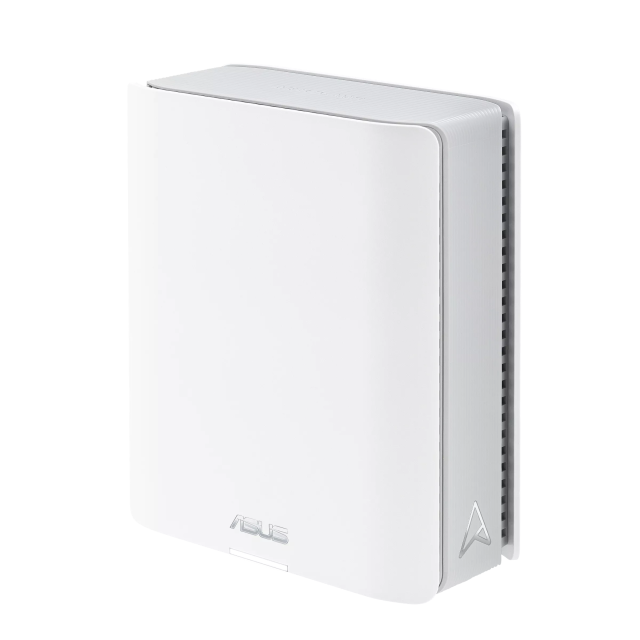 Мрежови комплект ASUS ZenWiFi BT8 (W-1-PK) WHITE, WiFi7 (802.11be) Smart AiMesh Extendable Router, 6 GHz WiFi, 2.4 / 5 / 6 GHz, 688+4323+8643 Mbps, 1x WAN, 3x LAN, 1x USB