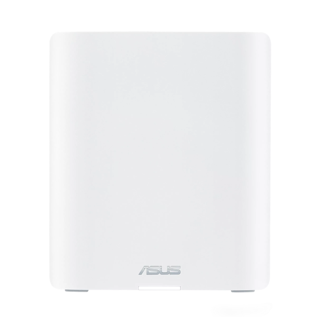 Мрежови комплект ASUS ZenWiFi BT8 (W-2-PK) WHITE, WiFi7 (802.11be) Smart AiMesh Extendable Router, 6 GHz WiFi, 2.4 / 5 / 6 GHz, 688+4323+8643 Mbps, 1x WAN, 3x LAN, 1x USB