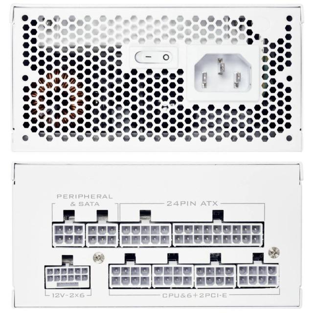 Захранване Lian Li SP850 V2 White, 850W, Active PFC, PCIe 5.1/ATX 3.1, 80 PLUS Gold, Fully Modular