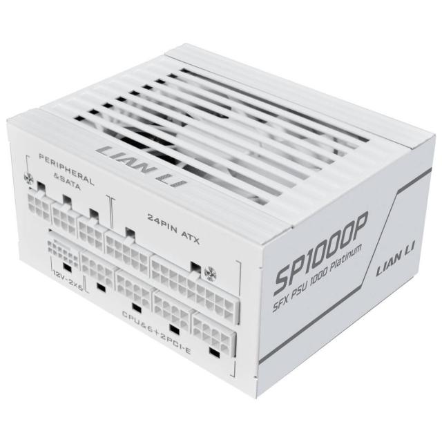 Захранване Lian Li SP1000 White, 1000W, Active PFC, PCIe 5.1/ATX 3.1, 80 PLUS Platinum, Fully Modular
