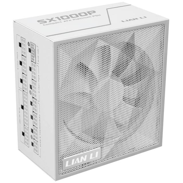 Захранване Lian Li SX1000P White, 1000W, Active PFC, PCIe 5.1/ATX 3.1, 80 PLUS Platinum, Fully Modular