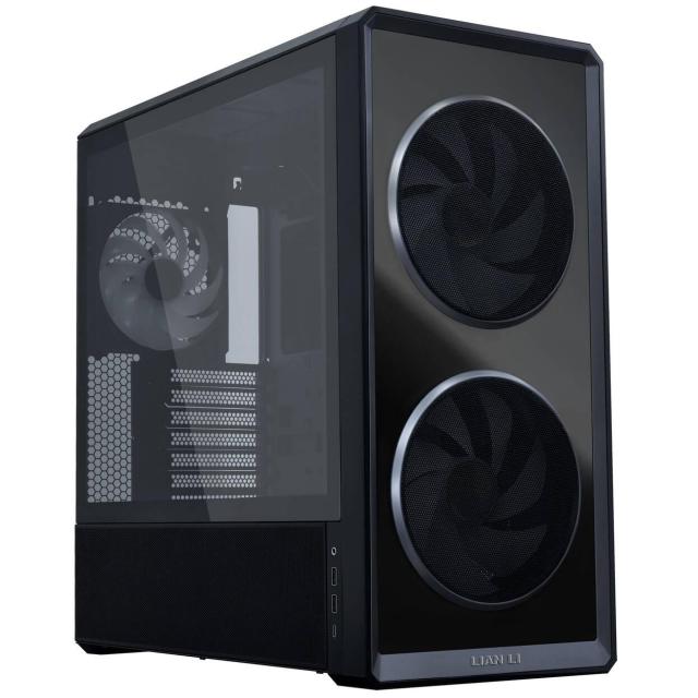 Кутия Lian Li LANCOOL 217 INF RGB BLACK, Mid-Tower, Tempered Glass, 2 x USB 3.0, 1 x USB 3.2 Type-C, ATX Micro / ATX / Extended / ATX Mini ITX