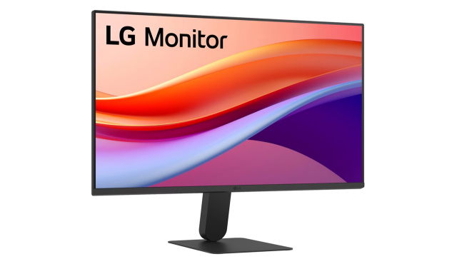 Монитор LG 24U41YA-B, 23.8" (60.45 cm) FHD IPS Display, 120Hz, 5ms, 250cd/m2, HDMI, VGA, DVI-D