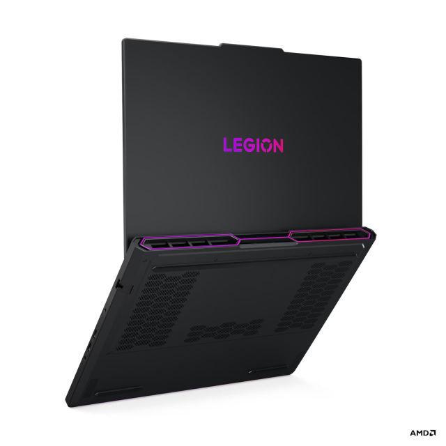 Лаптоп Lenovo Legion Pro 7 16AFR10H, AMD Ryzen 9 9955HX3D 16C (2.5 / 5.4 GHz, 128MB Cache), 16.0" (40.64 cm) WQXGA OLED Display, NVIDIA RTX5080 16GB GDDR7 DLSS 4, 64GB DDR5, 2TB M.2 NVMe SSD, Free DOS