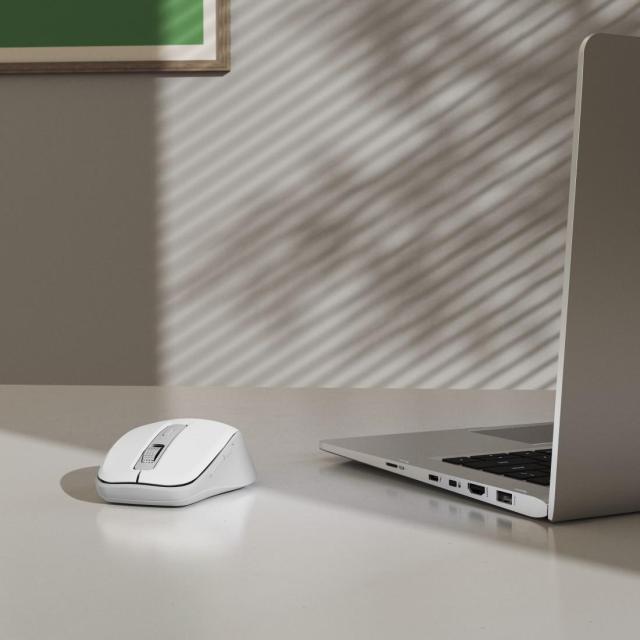 Мишка HAMA WM-450, Bluetooth/Wireless, оптична (800-1600dpi), 7 бутонна, Бяла