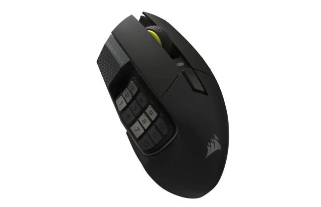 Мишка Corsair Scimitar Elite Wireless SE MMO, оптична (33 000 dpi), Bluetooth/Wireless, черна