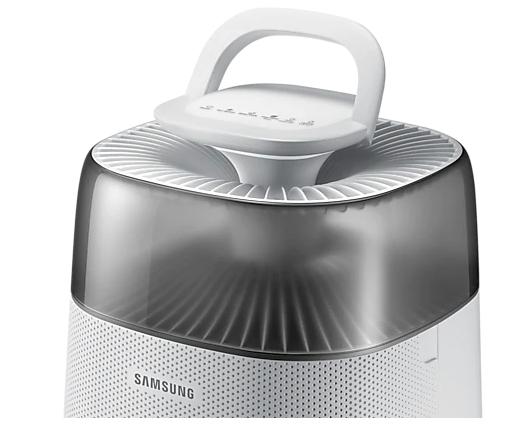 Пречиствател на въздух Samsung AX40R3030WM/EU, Air purifier with multilayer filtration system - washable pre filter, activated carbon deodorization & HEPA filter, 40m2, Air quality indicator in 4 colors, Noise level 48 dBA, Power consumption 40 W