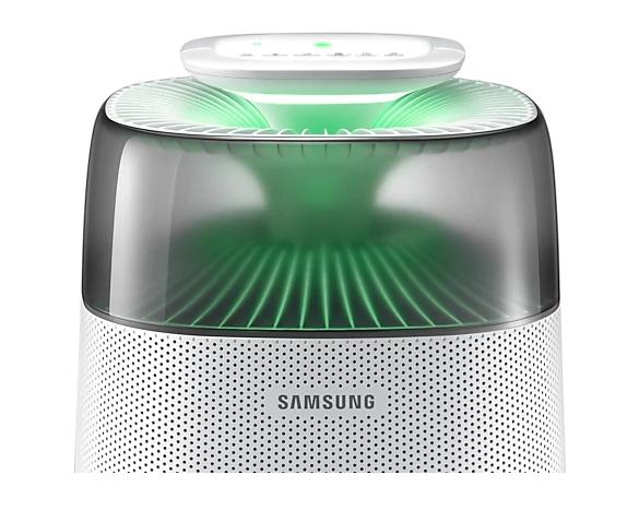 Пречиствател на въздух Samsung AX40R3030WM/EU, Air purifier with multilayer filtration system - washable pre filter, activated carbon deodorization & HEPA filter, 40m2, Air quality indicator in 4 colors, Noise level 48 dBA, Power consumption 40 W