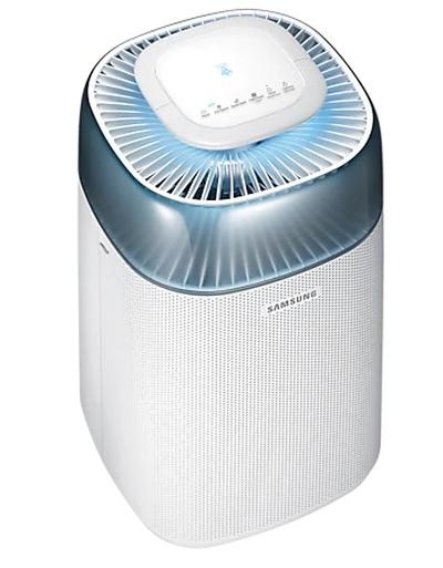 Пречиствател на въздух Samsung AX40R3030WM/EU, Air purifier with multilayer filtration system - washable pre filter, activated carbon deodorization & HEPA filter, 40m2, Air quality indicator in 4 colors, Noise level 48 dBA, Power consumption 40 W