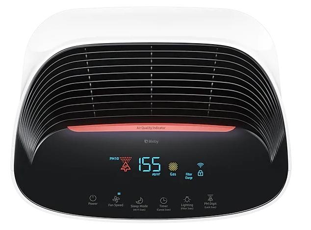 Пречиствател на въздух Samsung AX60R5080WD/EU, 3-way air purifier, 60m2, Multilayer purification system - washable pre filter, activated carbon deodorization & HEPA filter, Remote control, Intuitive display, Air quality indicator in 4 colors, Noise l
