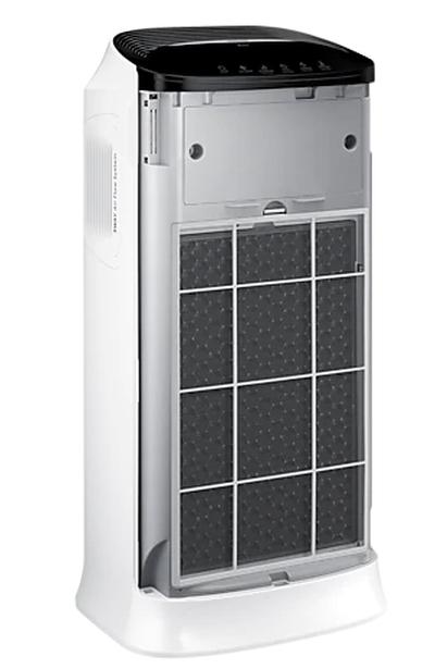 Пречиствател на въздух Samsung AX60R5080WD/EU, 3-way air purifier, 60m2, Multilayer purification system - washable pre filter, activated carbon deodorization & HEPA filter, Remote control, Intuitive display, Air quality indicator in 4 colors, Noise l
