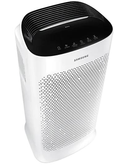 Пречиствател на въздух Samsung AX60R5080WD/EU, 3-way air purifier, 60m2, Multilayer purification system - washable pre filter, activated carbon deodorization & HEPA filter, Remote control, Intuitive display, Air quality indicator in 4 colors, Noise l