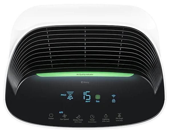 Пречиствател на въздух Samsung AX90R7080WD/EU, 3-way air purifier, 90m2, Multilayer purification system - washable pre filter, activated carbon deodorization & HEPA filter, Remote control, Intuitive display, Air quality indicator in 4 colors, Noise l