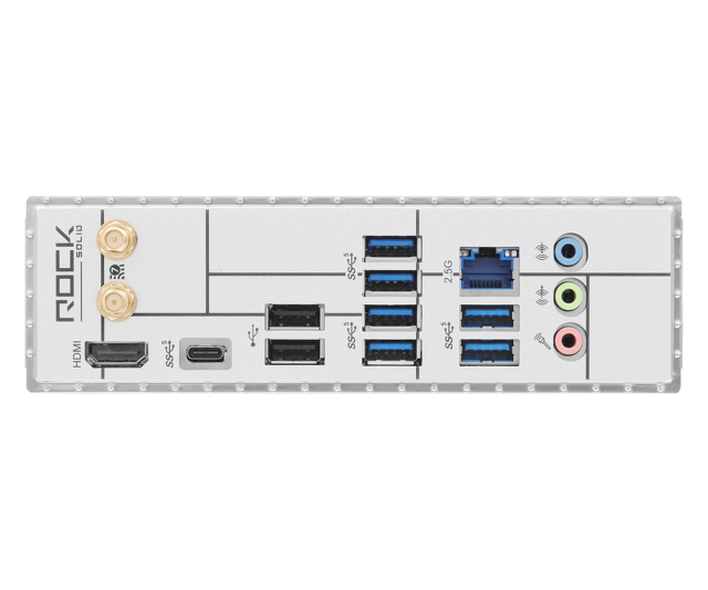 Дънна платка ASRock B860 Rock WIFI 7, LGA1851, 4 x DDR5, 3 x M.2 NVMe, 4 x SATA 6Gb/s, HDMI, ATX