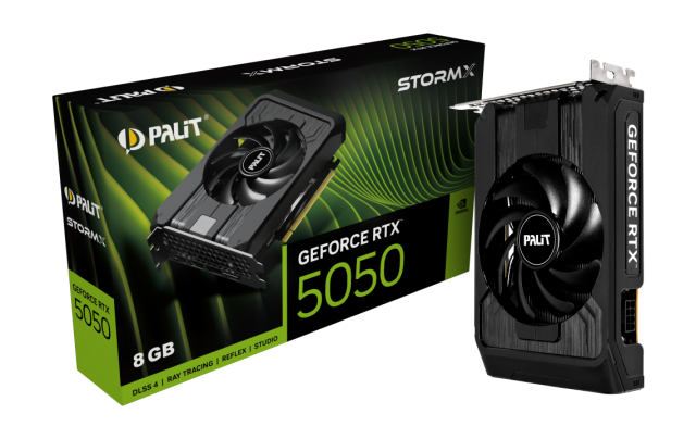 Видео карта PALIT nVIDIA GeForce RTX5050 STORMX 8GB GDDR7, 128-bit, HDMI, 3x DP