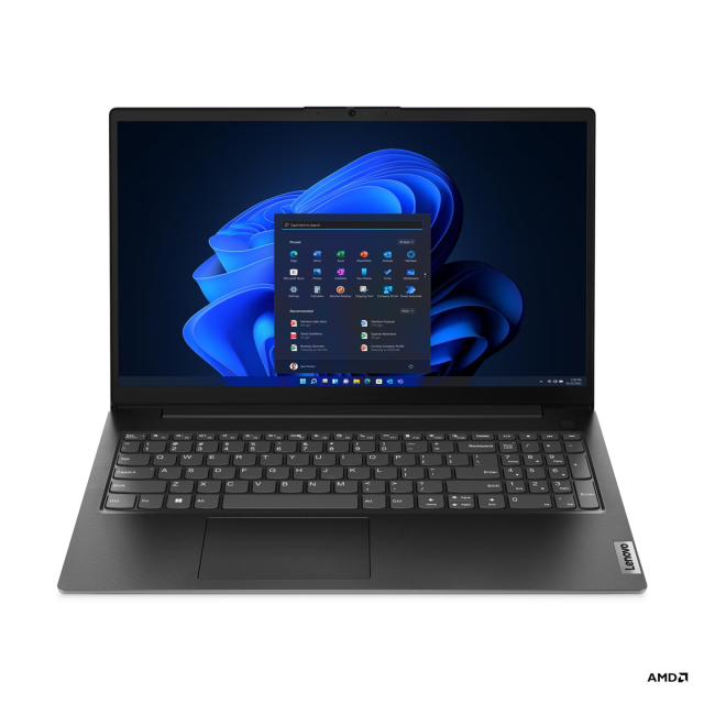 Лаптоп Lenovo V15 G4 AMN, AMD Ryzen 3 7320U 4C (2.4 / 4.1 GHz, 4MB Cache), 15.6'' (39.62 cm) FHD TN Anti-glare Display, 16GB LPDDR5, 512GB M.2 NVMe SSD, Free DOS